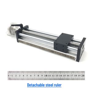 CNC Manuel Sürgülü Tablo Dijital Ekran Doğrusal Rail Aşaması Modülü 50-500mm Strok SFU1605/SFU1610 C7 Handwheel ile Ballswrew