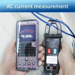 Zoyi ZT-5BQ Bluetooth Kelepçe Ölçer Multimetre Dijital Akım Pense Amperometrik Metre AC/DC Voltmetre Ammetre Otomatik Aralık Test Cihazı