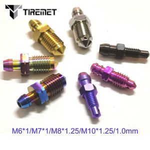 1pcs M10x1.0/1,25 мм титановые винты с односторонним банджо для BKTM Honda Kawasaki Yamaha Brembo Тормочный мотоцикл мотоцикл