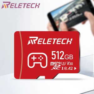 Kartlar Recetech 32GB 64GB 128GB 256GBU3 A2 TF Kart Mikro SD Kart, Kayıt Cihazı/Cep Telefonu/Kamera/Ekran Sürüş için Kullanılır