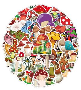 50pcsset poster küçük su geçirmez kaykay çıkartmaları agaricus campestris mantar grafiti dizüstü bilgisayar şişesi kask arabası 6012074