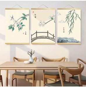 Китайский стиль растения ландшафтный декоративный картин
