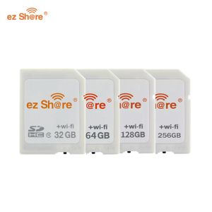 Карты EZ поделиться оригинальной Wi -Fi SD Card 16GB 32 ГБ 64 ГБ беспроводной Wi -Fi Care Card Card 10 для камеры визитная карточка White
