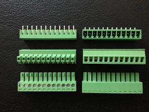 3.81mm Pitch PCB eklentisi vidalı terminal blokları, fiş + sağ açılı pim soketi 2 pimi 16 pim