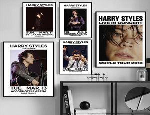 Styles 2018 Tour Music Star Hot Poster and Prints Wall Art Art Modern Canvas Painting Pictures для гостиной для гостиной.