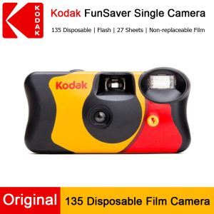 Kamera Orijinal Kodak Funsaver Tek Kullanım Kamera ile Flash Teşhal Pointandpoint Film Kameraları 27 Saçlar