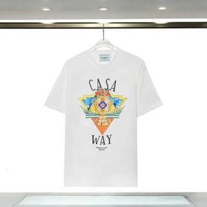 Роскошные футболки для топ-рубашки Casablanc Fashion Summer Pattern Classic Breathse Fort For For Man Designer Sweet Shirts 240410