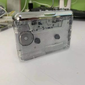 Портативный магнитофон с помощью кассета кассета в MP3 Полный прозрачный раковина Typec Port Convert Walkman Tape в CD Audio Music Player