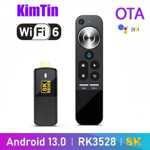Box H96 Max 8K Android 13 TV Stick RK3528 Quad Core 2G 16G Mini PC 2.4G 5G WiFi6 BT5.0 8K HD Miracast TV Dongle с голосовым помощником