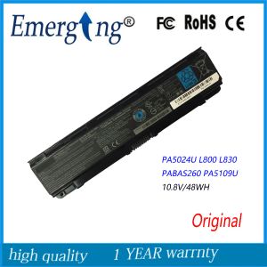 Baterias 10,8V 48WH Bateria de laptop para Toshiba Satellite C855D C55 C50 PA5024U L800 L830 PA50241BRS PABAS260