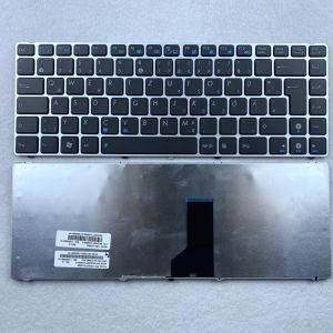 Teclados teclados para laptop da Alemanha para ASUS A42J X42 UL30 UL80 X43J K43 X43S K42 P43J UL30A UL30V Silver Frame GR Layout