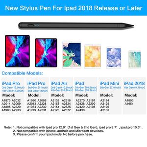 Для Apple iPad Stylus Pencil с зарядной линейкой Smart Touch Screen Pen для iPad Air Pro Mini 2018-2022 Написание Pen USB