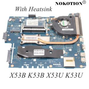 Anakart Nokotion PBL60 LA7322P ASUS X53B K53B X53U K53U Dizüstü Bilgisayar Anakart CMC50 CPU DDR3'ü WITTSINK ile Ana Kurul