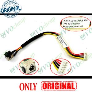 Caps 2 X Новый ноутбук DC Power Gack для HP Pavilion DV2000 DV2200 DV2400 DV2500 DV2700 65W Разъем зарядки 50.4F502.002 PJ109