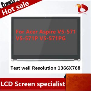 Acer V5571 için Ekran 15.6 571p 571pg LCD Çerçeveli Dokunmatik Ekran B156XTN03.1 EDP 30P 1366 Acer Dizüstü Bilgisayar Aspire V5 571 Serisi Montaj