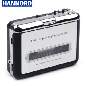 Jogadores USB Cassete Capture Radio para Mp3 Converter Capture Audio Player Player portátil USB Cassete Tape Recorder Salvar arquivo MP3 para USB Flash