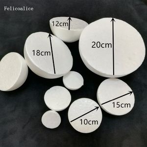 4/8pcs Modelagem branca Meio poliestireno isopor Esferas de esferas de espuma para novos artesanatos de bricolage