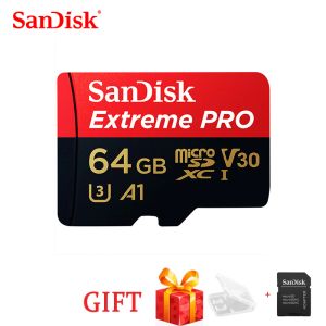 Карты Extreme Pro Sandisk256G 128GB 64GB 32GBMICROSDHC SDXC UHSI Карта памяти Micro SD Card TF Card 170MB/S Class10 U3 с SD -адаптером