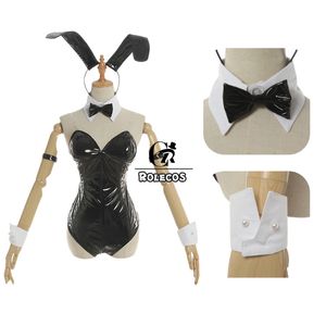 Rolecos Anime Sakurajima Mai Cosplay Costume Women Black Sexy Bunny Salt in pelle Rascal non sogna Bunny Girl Senpai