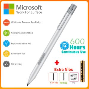 Caneta caneta caneta para Microsoft Surface Pro 7 6 Surface Go Book 3 Laptop Studio Smart Pen Touch com pontas extras para HP Envy X360 ASUS