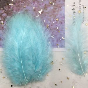 Tüyler Türkiye Tüyleri 4-6 inç 10-14cm Tavuk Plumas Türkiye Marabou Tüyler Mücevher Yapma Diy zanaat dekoru 50pcs