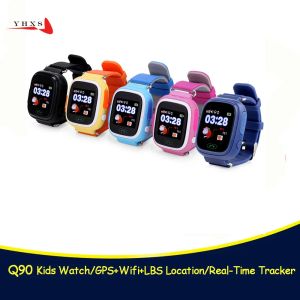 Смотреть Smart GPS Wi -Fi Tracker Finder Sos Call SmartWatch Phone Watch для ребенка для ребенка Kid Eldlost Monitor Q90 PK T58 Q50