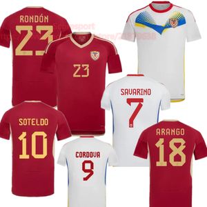 3xl 4xl Venezuela 2024 Copa America футбольные майки Rondon Sairarino Soteldo Home Away Football Рубашки Cordova Boys Kit Kit Set 24 25