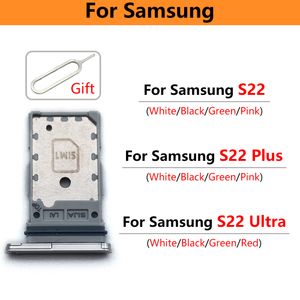 SIM Kart Tutucu Tepsi Yuvası Tutucu Samsung S22 Plus / S22 Ultra Micro Nano SIM Kart Pin Yedek Parçaları