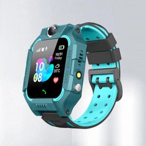 Relógios Q19 Relógio de telefone inteligente infantil com um local de bate -papo micro rastreamento de localização a água GPS GPS Lanterna 6ª geração Z6