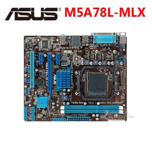 Anakartlar Asus M5A78LM LX Anakart M5A78LM LX SOKET AM3/AM3+ Sistem Tahtası M5A78L DDR3 AMD 760G/780L 16GB Masaüstü Ana Pano Kullanılır