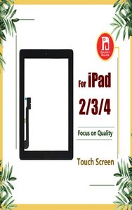 Для iPad 2 3 4 экран дигитайзер стеклянной сенсорной сенсорной панели замены ремонтные детали в сборе с кнопкой кнопкой кнопки наклеек для iPad2 3 4788755