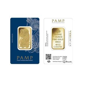 Eşsiz ve Güzel Pamp Partmint Gold Bars Metal Craft 1 oz/20/50/100 Gramm