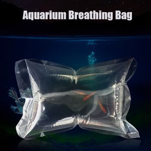 20pcs akvaryum solunum torbaları nefes çantaları nakliye ambalaj torbası balık karides akvaryum balık dağıtım şişme çanta