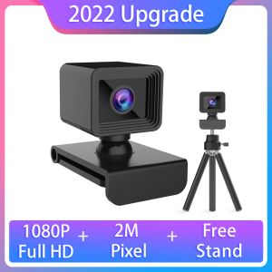 Веб -камеры Webcam 1080p, веб -камера с микрофоном для ПК, USB Web Cam для компьютера, 2 мегапикселя, разрешение 1920x1080, датчик CMOS FHD