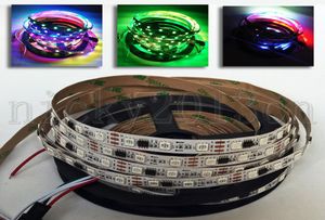 12V Süper Parlak WS2811 5050 RGB LED Pixel Esnek Strip Light Bant 5M 300LES EDEBİLİ Rüya Sihirli Renk Değişimi Waterproo9450980