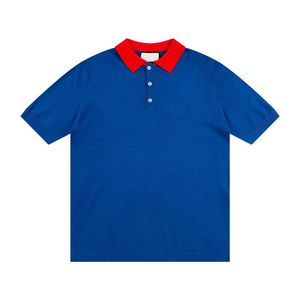 2pc/lot lüks marka erkekler tees polos yaz tişörtleri kısa bakan boyun gömlekleri% 100 pamuk nefes alabilen boyut s-x