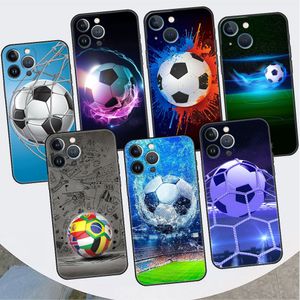 Apple iPhone 14 için Futbol Futbol Kılıfı 14 15Pro Max 13 11 12 Mini SE 7 8 Plus X XS 6 6S Silikon Kabuk Telefon Kapağı Yumuşak TPU Funda