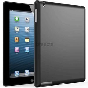 Торговые шкалы для ПК С мешками мягкий корпус для iPad 2 3 4 9,7 дюйма 2 -й 3 -й 4 -й 4 -й A1395 A1416 A1459 A1460 Гибкий силиконовый TPU TPU Черная защитная оболочка задняя оболочка 240411