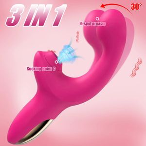 Rabbit Sucking Vibrator Clitoral G Estimulação de ponto Toys sexuais adultos para mulheres Vibrando o massageador de dedos com vibração de sucção 240403