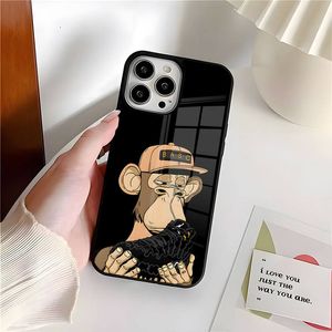 NFT APE Club Head Head Portrait Cash Case PC+TPU для Apple iPhone 14 Pro 13 11 12 Mini 6 8 7 Plus XS XS Max Design Design Cover Cover