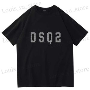 Erkek Tişörtler DSQD2 Marka Mektubu Yaz Pamuklu Yumuşak İnce Tshirt Üstleri Erkekler için Kadın Pamuk Beyzbol Kapağı Snapback Dış Mekan Baba Şapkası T240419