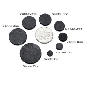 10pcs Kendi kendine yapışkan manyetik 15x2mm 25x2mm 30x1mm yuvarlak kauçuk esnek küçük yapışkan mıknatıslar disk zanaat hobi ve buzdolabı için