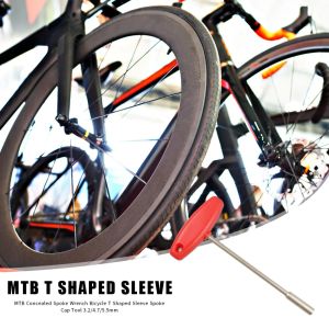 3.2/4.7/5.5mm Bisiklet Gizli Konuşma Anahtarı Dayanıklı Çelik MTB Dağ Bisikleti T Şekilli Kılı