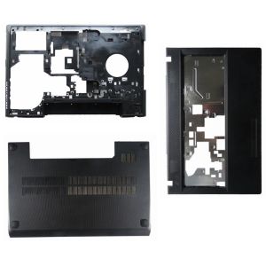 Çerçeveler Gzeele Lenovo için Yeni G500 G505 G510 G590 Dizüstü Bilgisayar Kılıfı Arka Kapak Temel Alt Kılıf Arka Kapak Kapısı Siyah AP0Y00C00 E KAPAK