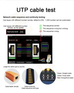 7 inç 8k H.265 CCTV IPC Test Cihazı VGA Giriş HDMI Giriş/Çıkış Lazer Mesafe Ölçer Ağ Aracı Outpu TDR Kablo Testi Dijital