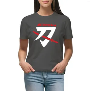 Kadın Polos Jimny Katana - Beyaz Kırmızı T -Shirt Gömlekleri Grafik Tees Büyük boyutlu kadın kıyafetleri kadınlar için sıkı