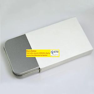 500pcs Home Organization Пустое упаковочное ящики серебряная металлическая олова
