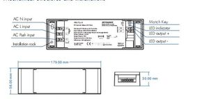 Skydance RF2.4G Sabit Voltaj LED Dimmabable sürücü AC Push Dim AC220V-240V-DC12V/24V 75W PWM LED ışıklar için dijital karartma