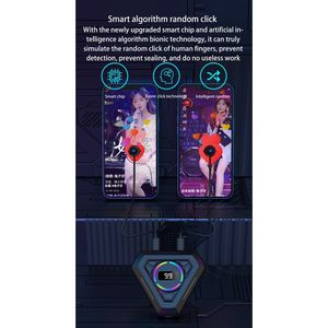199 Gears Speed Smart Auto Screen Clicker Tiktok Live Like Tap 6 Heads Gaming Нажмите на планшет смартфонов