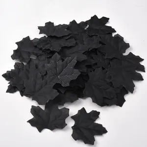 Dekoratif Çiçekler Kişilmiş Cadılar Bayramı Siyah Toptan 20 Paket 50 Yapraklı Simüle Düzeni Yanlış
